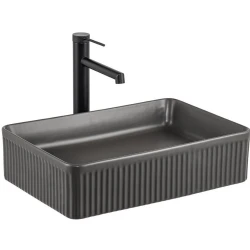 Lena E-W1004MF 50x34 Cm Mat Füme Tezgah Üstü Lavabo Hemen Al