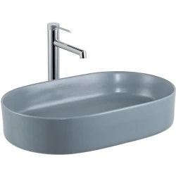 Lena E-W1202MM 60x37 Cm Mat Mavi Tezgah Üstü Lavabo