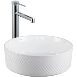 Lena E-W5002 36 Cm Yuvarlak Tezgah Üstü Lavabo