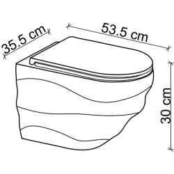 Lena ET-W3000 Kanalsız Asma Klozet Takımı