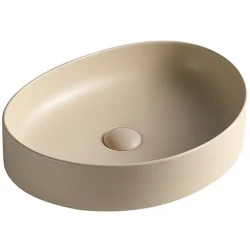 Lena EY-4713MK 50x38 Cm Mat Krem Tezgah Üstü Lavabo