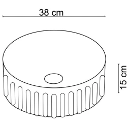 Lena EY-4715MY 38 Cm Mat Yeşil Çanak Lavabo