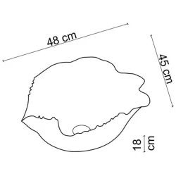 Lena EY-9105 49x42 Cm Tezgah Üstü Lavabo Hemen Al