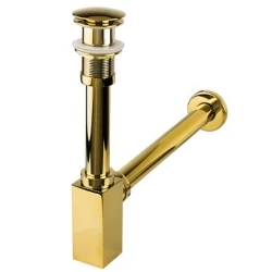 Newarc Corner Altın Deliksiz Lavabo Sifonu - 760522G Hemen Al