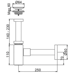 Newarc Corner Altın Süzgeçli Lavabo Sifonu - 760521G Hemen Al