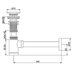 Newarc Newart Delikli Lavabo Sifonu - 750523