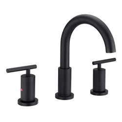Newarc Newart Siyah 3 Delikli Lavabo Bataryası - 150561B