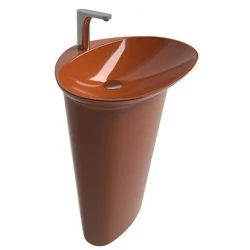 Newarc Stella Parlak Turuncu Monoblok Lavabo - STE.L.085O Hemen Al