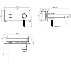 Newarc Venüs Ankastre Lavabo Bataryası - 858571