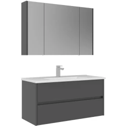 Orka Arno 100 Cm Parlak Gri Banyo Dolabı Takımı - 5008760