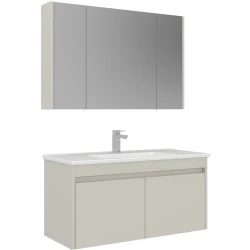 Orka Arno 100 Cm Parlak Kaşmir Banyo Dolabı Takımı - 5008764