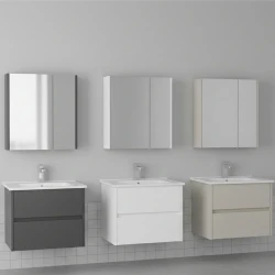 Orka Arno 65 Cm Parlak Beyaz Banyo Dolabı Takımı - 5008774