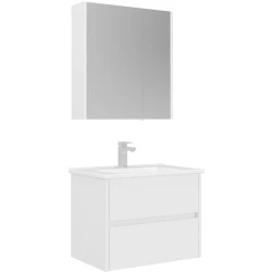 Orka Arno 65 Cm Parlak Beyaz Banyo Dolabı Takımı - 5008774