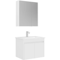 Orka Arno 65 Cm Parlak Beyaz Banyo Dolabı Takımı - 5008777