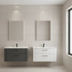 Orka Bari 100 Cm Mat Antrasit Banyo Dolabı Takımı - 5006583