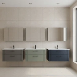 Orka Bari 100 Cm Mat Yeşil Banyo Dolabı Takımı - 5006593