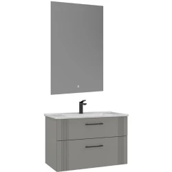 Orka Bari 85 Cm Mat Kaşmir Banyo Dolabı Takımı - 5006578