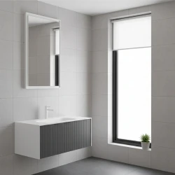 Orka Cube 100 Cm Mat Gri Banyo Dolabı Takımı
