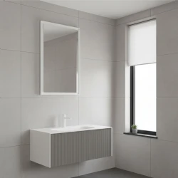 Orka Cube 100 Cm Mat Vizon Banyo Dolabı Takımı