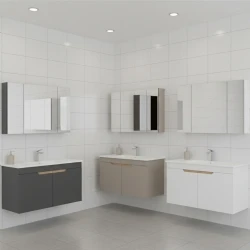 Orka Lena 100 Cm Mat Antrasit Banyo Dolabı Takımı - 5008028