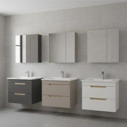 Orka Lena 65 Cm Mat Antrasit Banyo Dolabı Takımı - 5008032