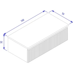 Orka Lentia 100 Cm Mat Beyaz Yan Modül Hemen Al