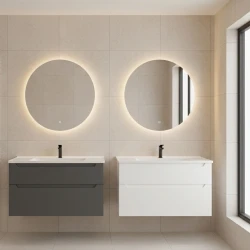 Orka Messina 100 Cm Mat Antrasit Banyo Dolabı Takımı - 5006664