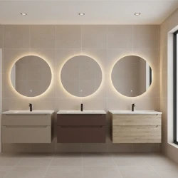 Orka Messina 100 Cm Mat Kırmızı Banyo Dolabı Takımı - 5006662