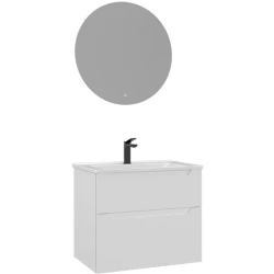 Orka Messina 65 Cm Mat Beyaz Banyo Dolabı Takımı - 5006653