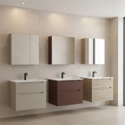 Orka Messina 65 Cm Mat Kaşmir Banyo Dolabı Takımı - 5007135