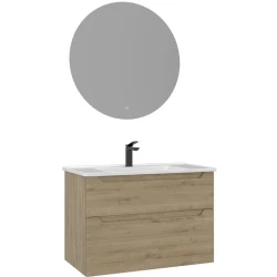 Orka Messina 85 Cm Meşe Banyo Dolabı Takımı - 5006659