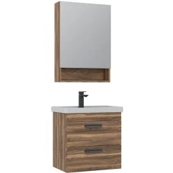 Orka Nova 60 Cm Tesbih Ceviz Banyo Dolabı Takımı