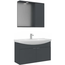 Orka Purus 100 Cm Antrasit Banyo Dolabı Takımı - 5007985