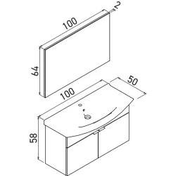 Orka Purus 100 Cm Antrasit Banyo Dolabı Takımı - 5008329 Hemen Al