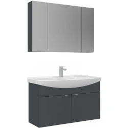 Orka Purus 100 Cm Antrasit Banyo Dolabı Takımı - 5008347