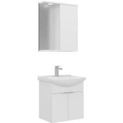 Orka Purus 55 Cm Beyaz Banyo Dolabı Takımı - 5008287