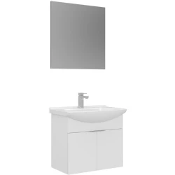 Orka Purus 65 Cm Beyaz Banyo Dolabı Takımı - 5008322