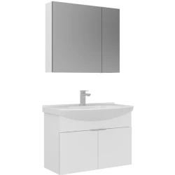 Orka Purus 80 Cm Beyaz Banyo Dolabı Takımı - 5008344