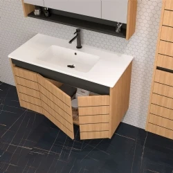 Orka Ricato 100 Cm Morgana Kiraz Banyo Dolabı Takımı