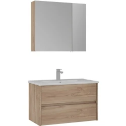 Orka Side 85 Cm Çekmeceli Legnano Banyo Dolabı Takımı