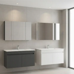 Orka Tivoli 100 Cm Mat Antrasit Banyo Dolabı Takımı Hemen Al