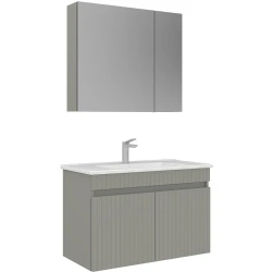 Orka Tivoli 85 Cm Mat Kaşmir Banyo Dolabı Takımı Hemen Al