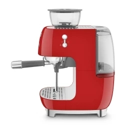 Smeg Kırmızı Öğütücülü Espresso Kahve Makinesi EGF03RDEU