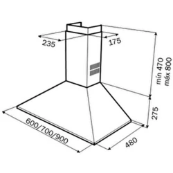 Teka DF 60 Duvar Tipi Davlumbaz
