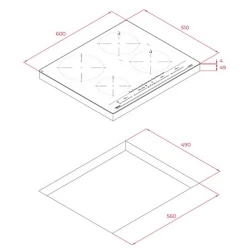 Teka IZC 64630 BK MST 60 cm 4 pişirme bölmeli İndüksiyon Ocak ve Direct Function Multislider Hemen Al