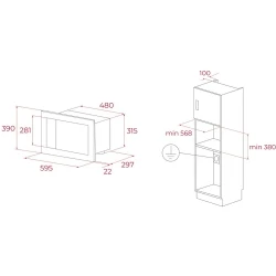 Teka ML 8200 BIS Siyah Cam Ankastre Mikrodalga Fırın Hemen Al