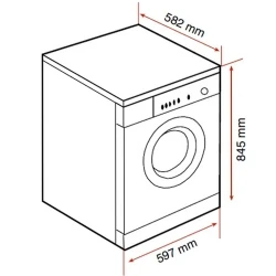 Teka Solo Kurutmalı Beyaz Çamaşır Makinesi TK3 1490 WD 