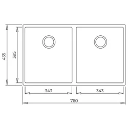 Teka Square 760 TG Stone Grey Tegranit Eviye