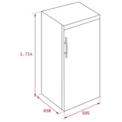 Teka TGF3 270 X EU 7 Raflı Solo Paslanmaz Çelik Dondurucu Hemen Al