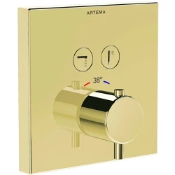 Artema AquaControl Square Soft Altın Ankastre Termostatik Banyo Bataryası - A4274674 Hemen Al